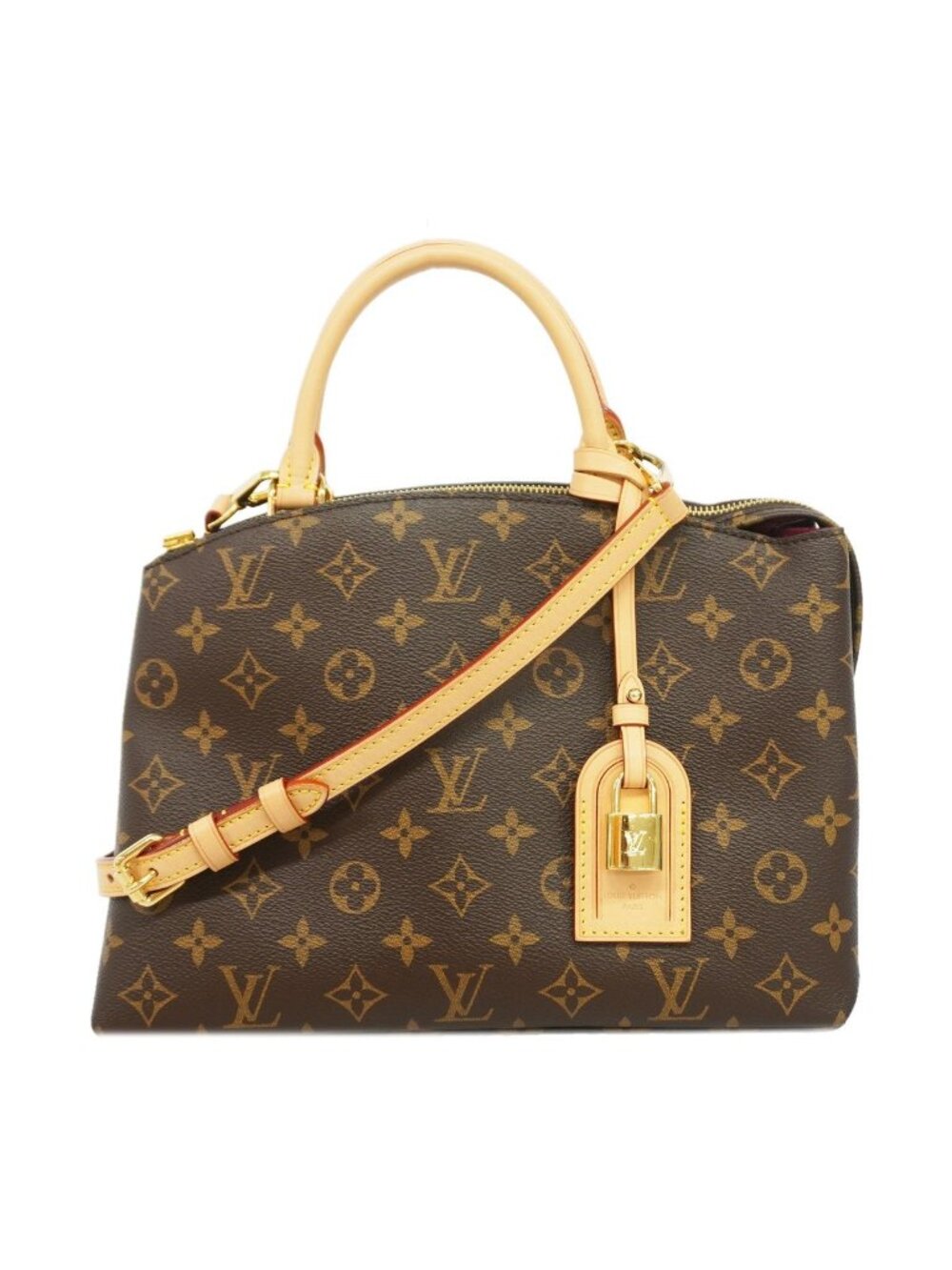 Louis Vuitton Handbag Monogram Petit Palais PM Brown 2-Way Bag